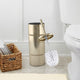 nu steel Round Shape Stainless Steel Toilet Brush Holder