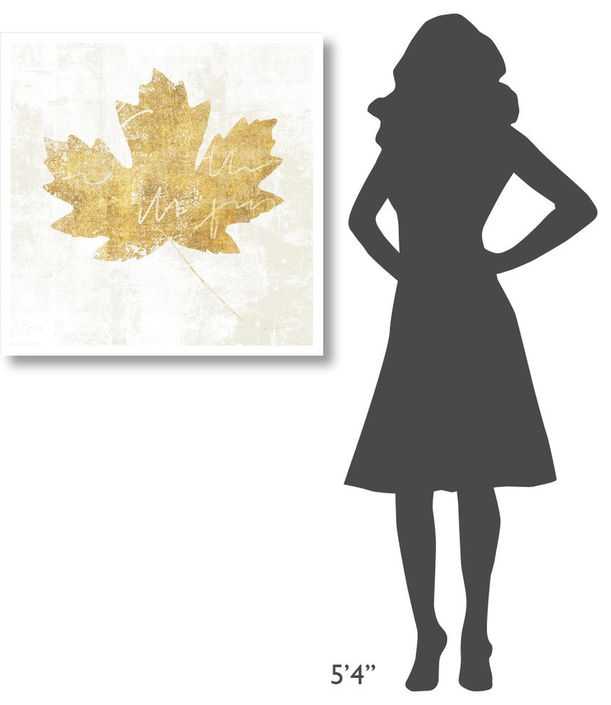 "Bronzed Leaf IV" Digital Paper Print by Sue Schlabach, 32"x32"