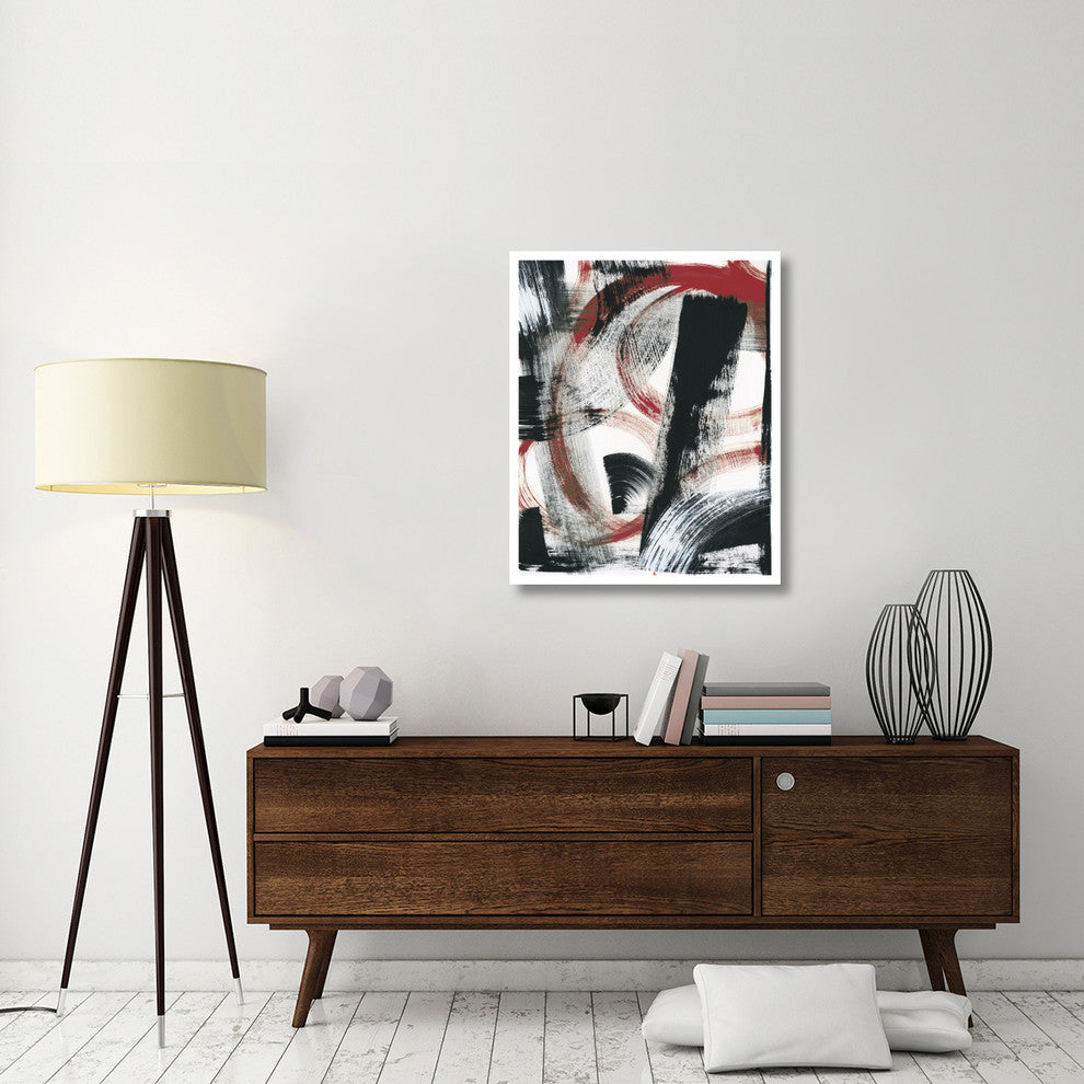 "LPs in 33 II Red v2" Digital Paper Print by Sue Schlabach, 30"x37"