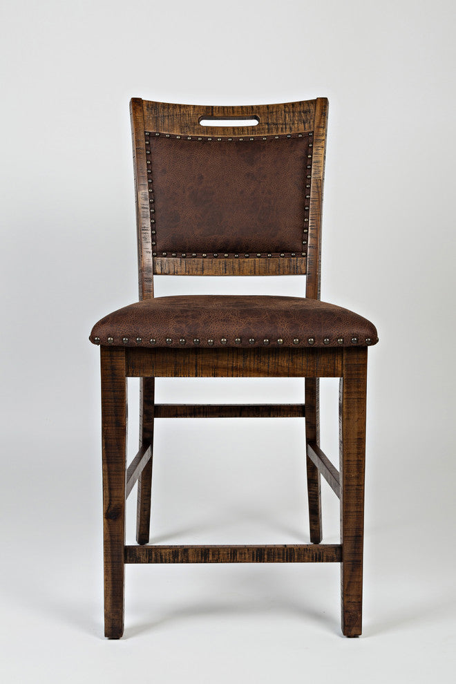 Cannon Valley Upholstered Back Counter Stool Set of 2