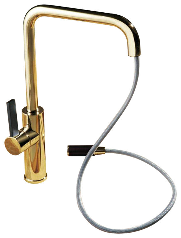 Luz Mono Shower Faucet, Polished Gold