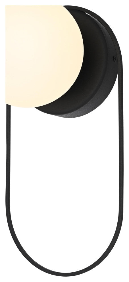 Home Living 6" Outdoor Wall Sconce, Black