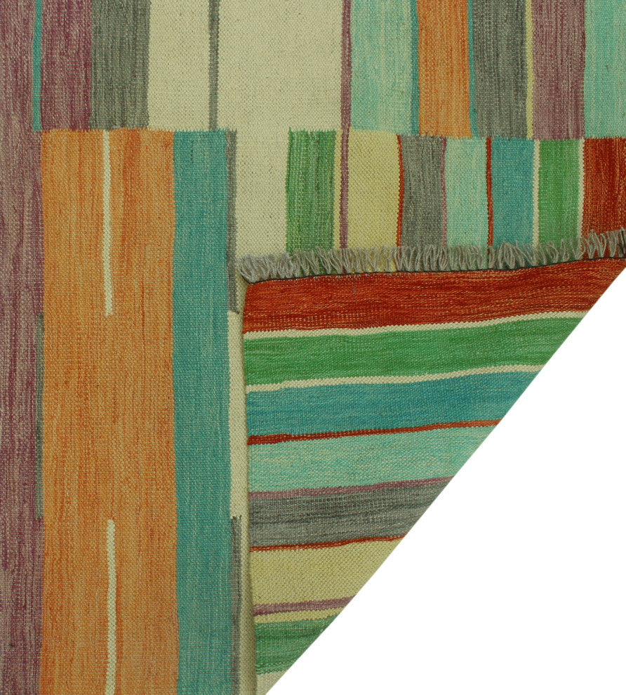 Winchester Kilim Waleed Gray/Beige Rug, 6'6x9'8