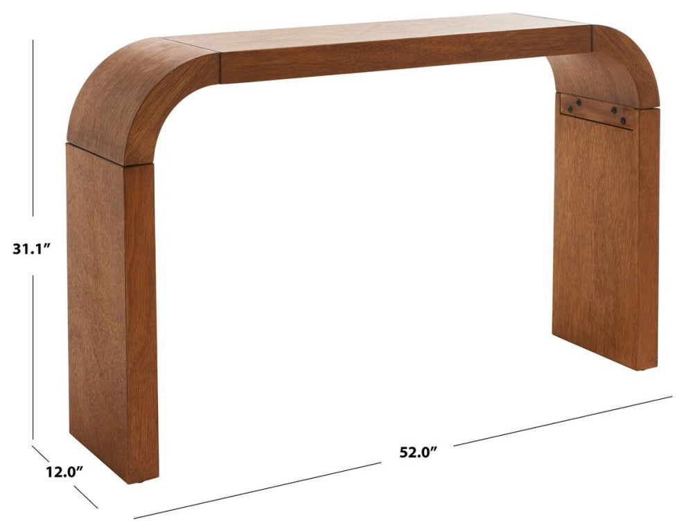 Safavieh Liasonya Curved Console Table, Natural