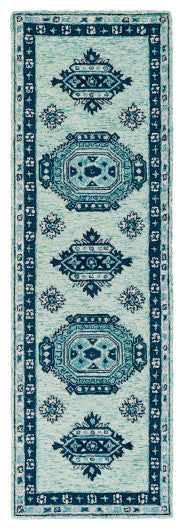 Surya Serafina SRF-2027 9'x13' Rug, Blue/Ice Blue/Teal/Navy/Denim/Ivory/Gray
