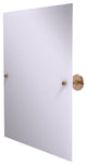Shadwell Frameless Rectangular Beveled Edge Tilt Mirror, Brushed Bronze