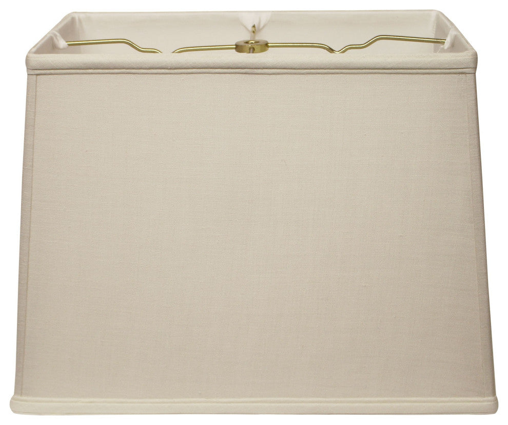14" Off White Throwback Rectangle Linen Lampshade