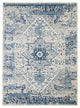 Vintage Area Rug, Classic Medallion Pattern, Ivory/Light Blue, 8'10" X 11'10"