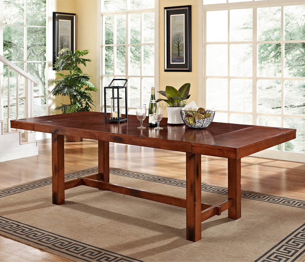 Dark Oak Wood Dining Table