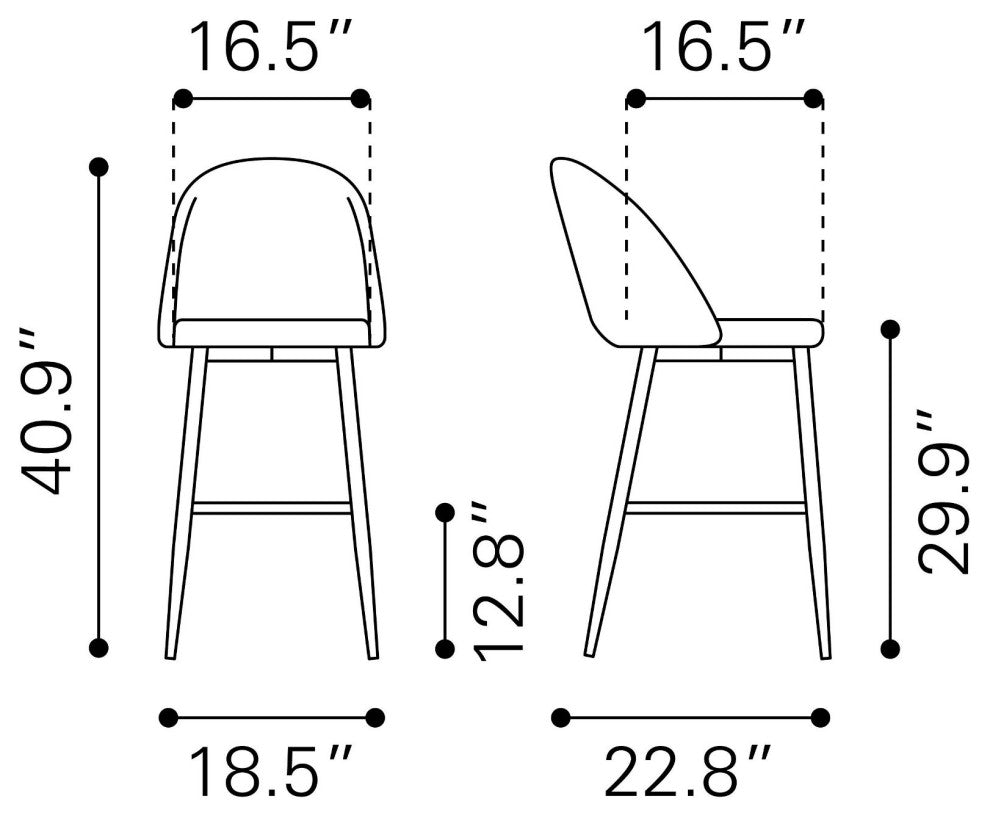 Bar Stool Chair Barstool, Steel Metal, Fabric, Gray, Gold, Cafe Bistro