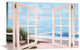 "Sandpiper Beach through Door" Artwork, 36"x24"