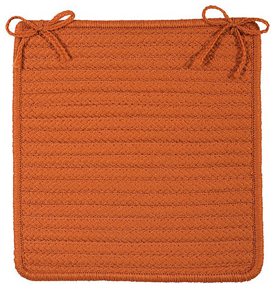 Colonial Mills Chair Pad Simply Home Solid Rust Chair Pad