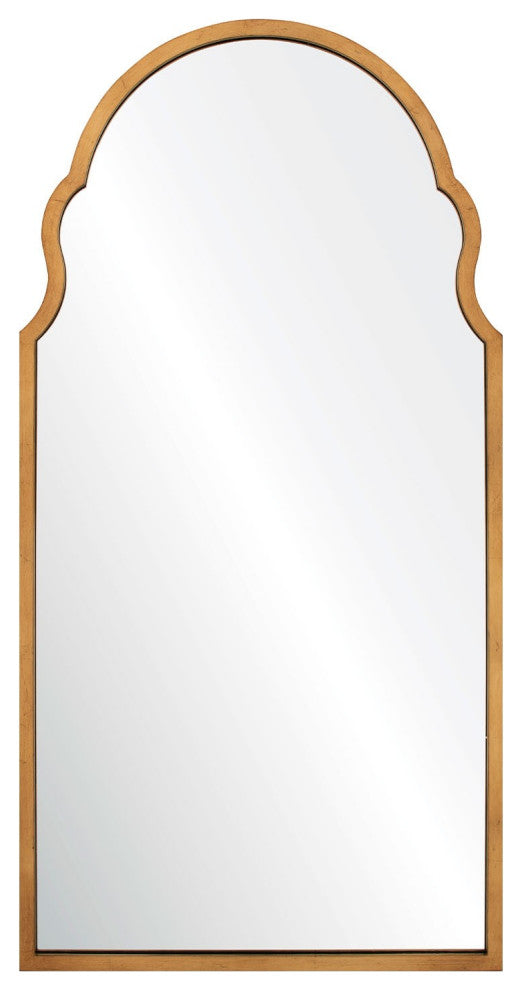 Francine Mirror, Distressed Gold Leaf