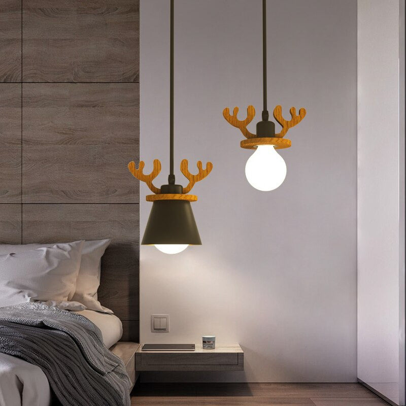 MIRODEMIÂ® Cap-d'Ail | Creative Ceiling Light with Deer Antlers Design, 1 Light