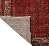 Semi Antique Mhina Red/Beige Runner, 3'5x10'0