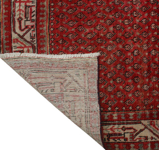 Semi Antique Mhina Red/Beige Runner, 3'5x10'0