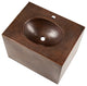 24" Hand Hammered Copper Wall Mount Vanity with Single Faucet Hole