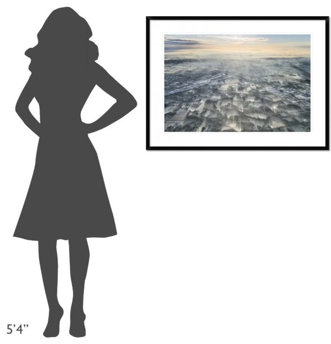"A Misty Morning" Framed Digital Print by Kos Karathanasis, 38"x28"