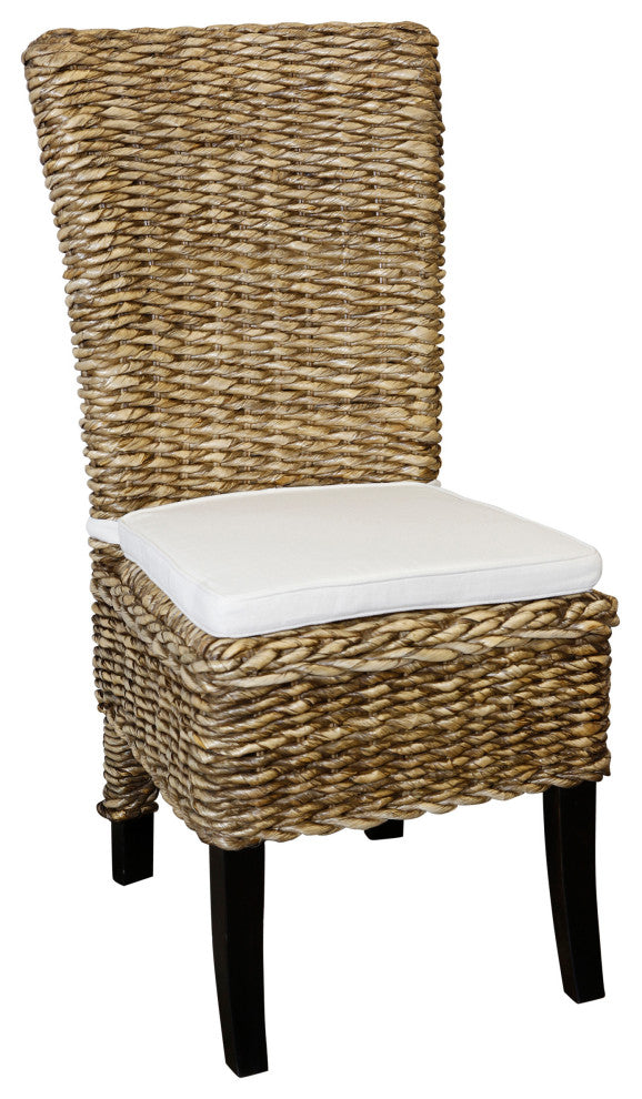 Reagan Dining Chair Espresso Wood Cream Pad