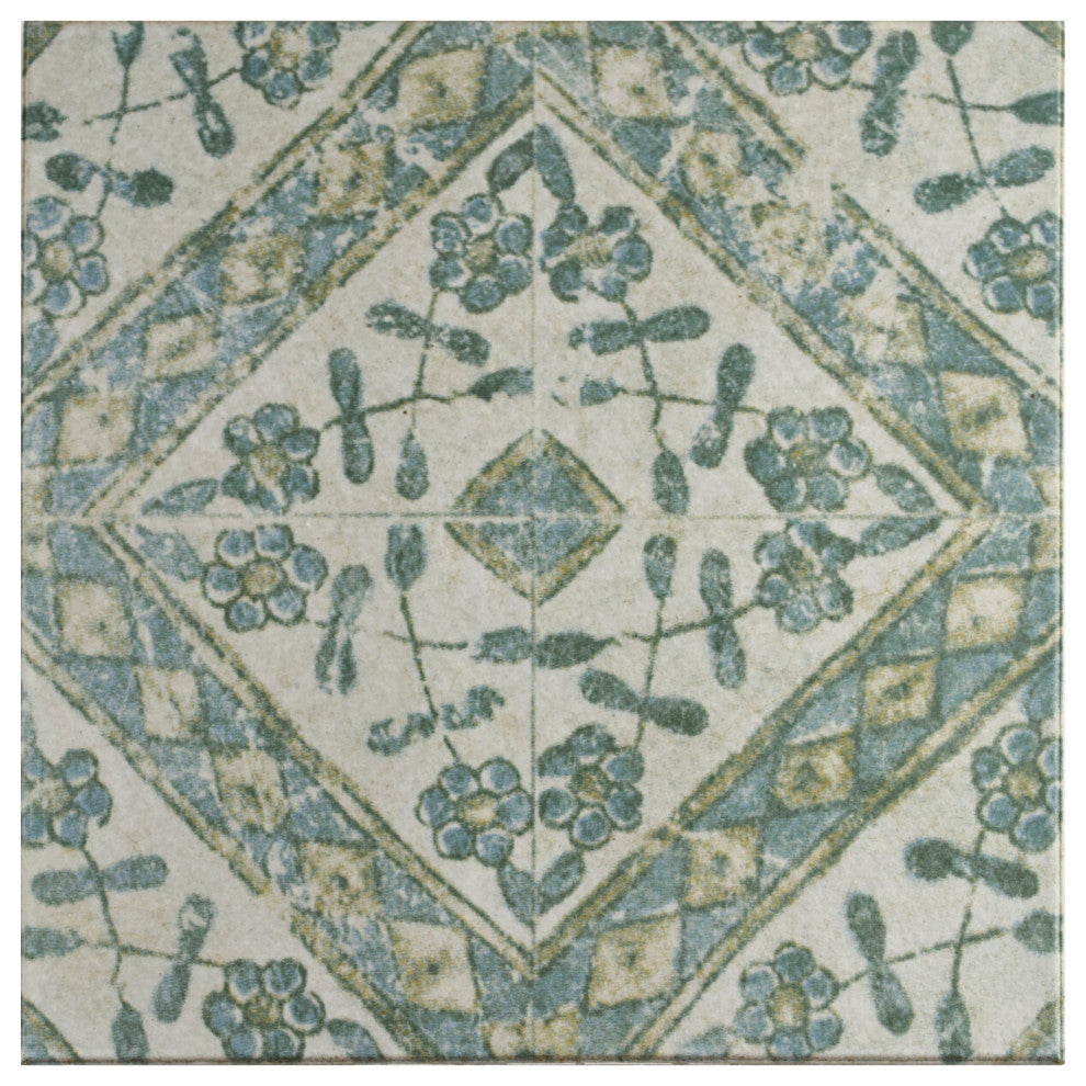 Klinker Retro Quarry Floor and Wall Tile, Bergenia