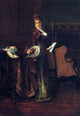 Alfred Emile Leopold Stevens The Love Letter, Gallery Wrapped Canvas, 18"x27"