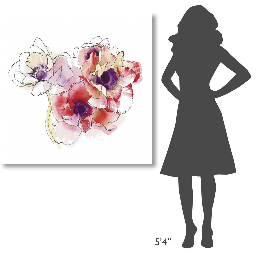 "Mistral Trio I White Square" Digital Paper Print by Shirley Novak, 42"x42"