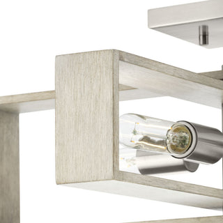 Boundary Collection 24" 4-Lt Semi-Flush Mount Light, Brushed Nickel