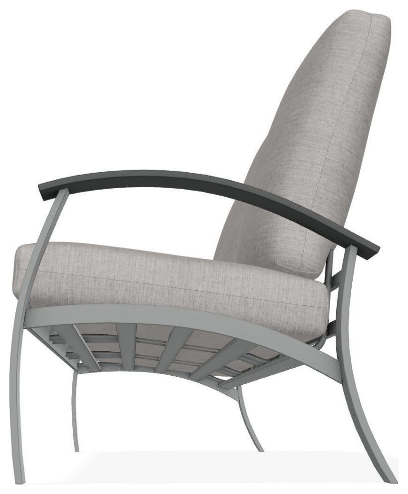Belle Isle Cushion 3-Seat Outdoor Sofa, Graystone/Graphite