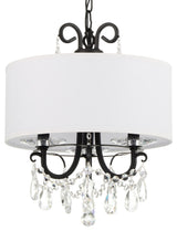 Crystorama Lighting Group 6623-CL-MWP Othello 3 Light 15"W - Matte Black