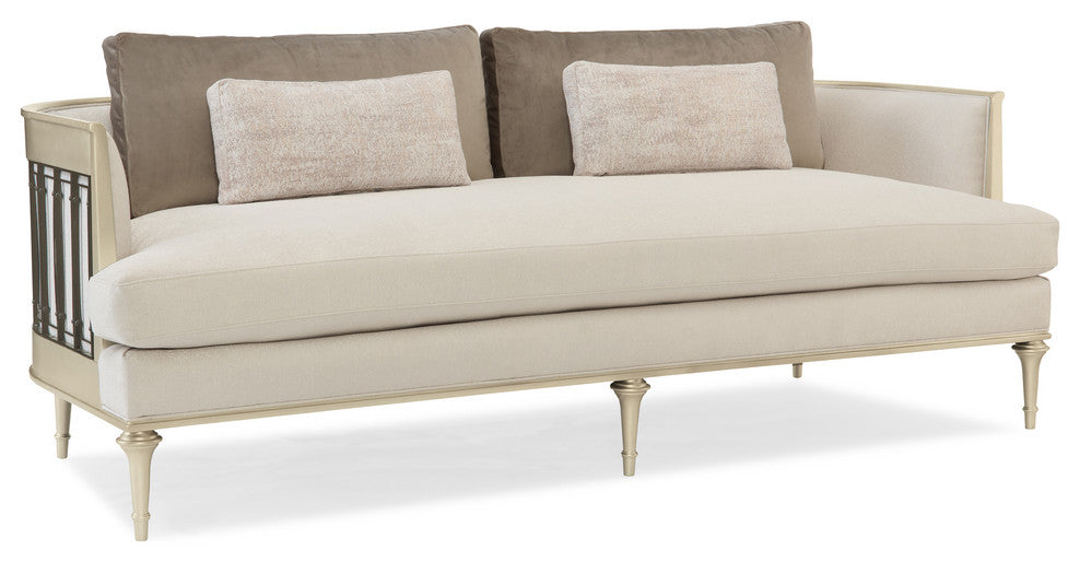 Quit Your Metal-Ingsofa With Metal Wraparound Metal Detail