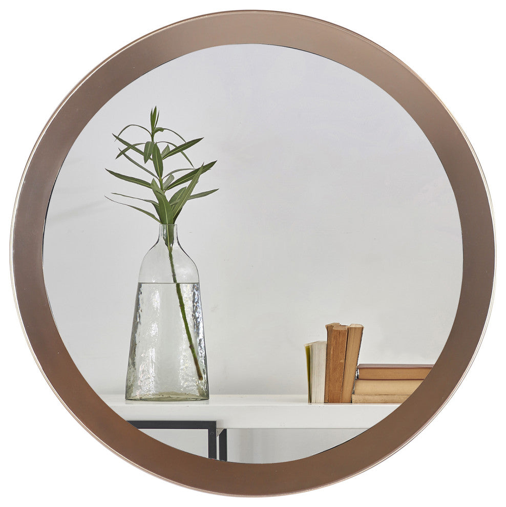 20" Round Copper Wall Mirror