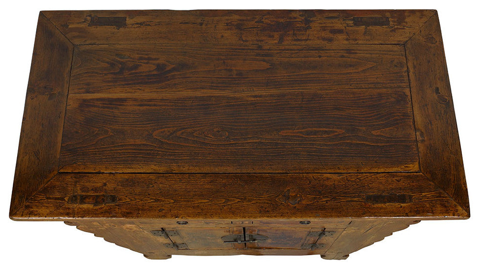 Consigned Antique Chinese Qing Dynasty painted chest Cabinet
