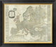 "Composite: Europe, 1787" Framed Canvas Giclee by Thomas Kitchin, 26x23"