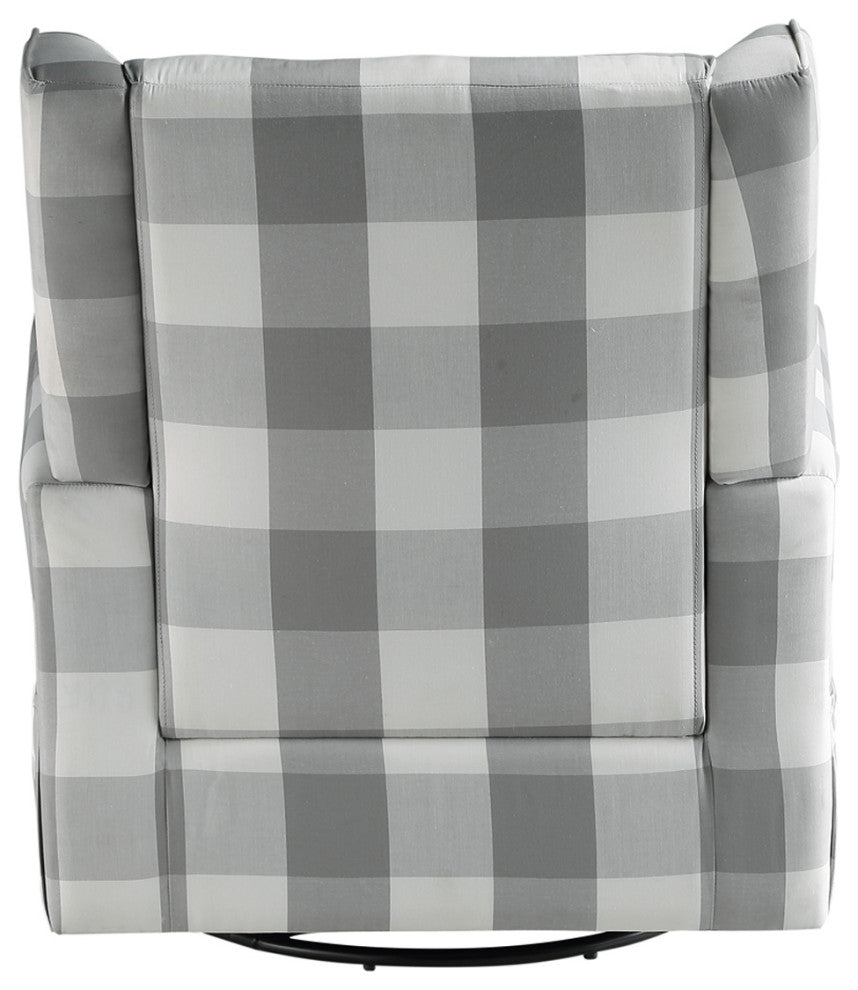 Swivel Chair With Glider, Gray