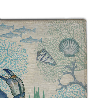 Blue Crab 4'x6' Outdoor Area Rug, 5'x7'