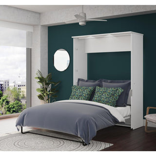 Bestar Lumina Queen Wall Bed in White