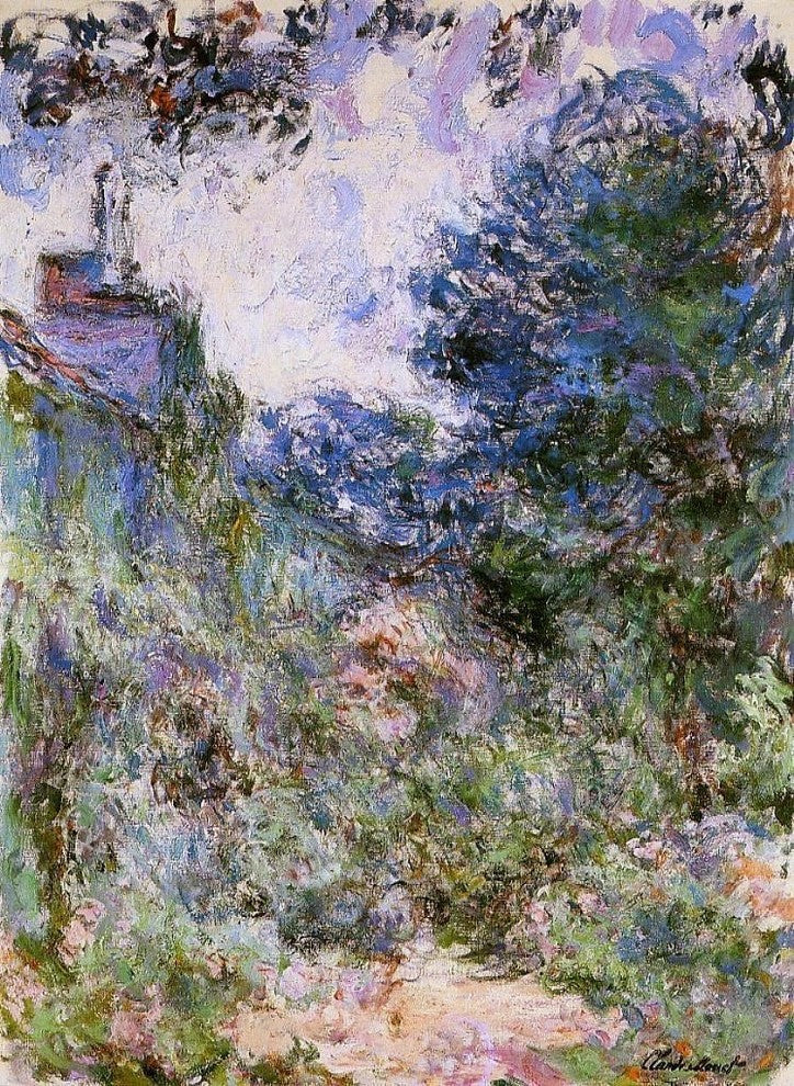 Claude Oscar Monet The House Seen from the Rose Garden Wall Decal