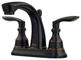 Avalon 2-Handle 4" Centerset Bathroom Faucet, Tuscan Bronze