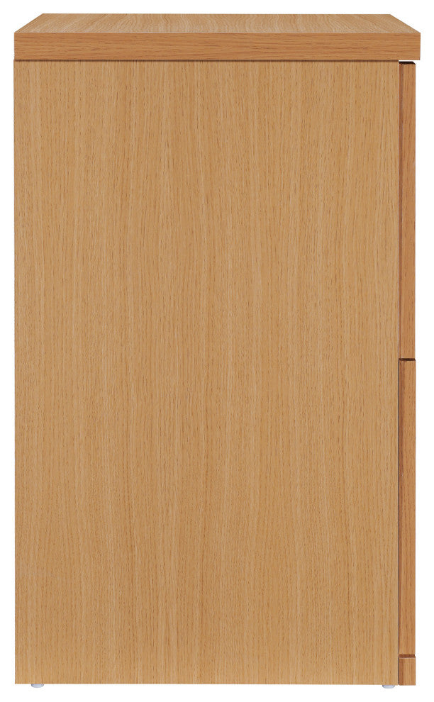 Denmark 2-Drawer Vertical File, Natural Finish