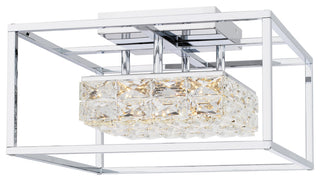 Quoizel PCDZ1716 Dazzle 16"W Flush Mount Square Ceiling Fixture - Polished
