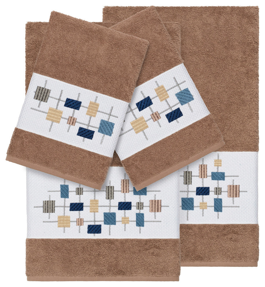 Khloe 4 Piece Embellished Towel Set