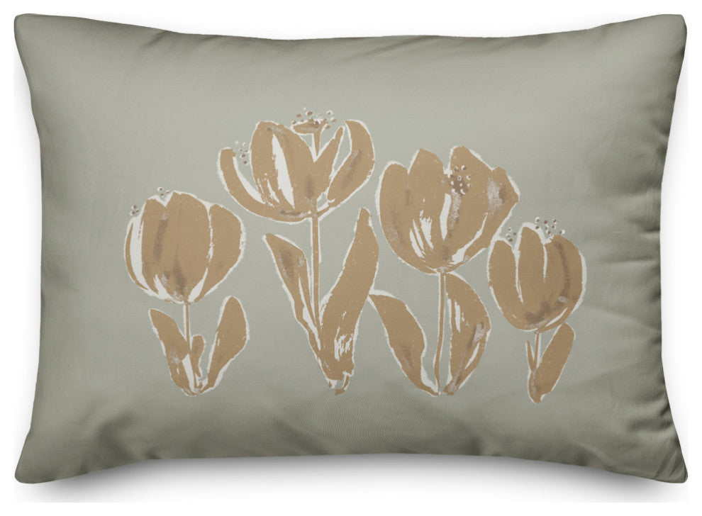 Soft Toned Tulips 14x20 Spun Poly Pillow