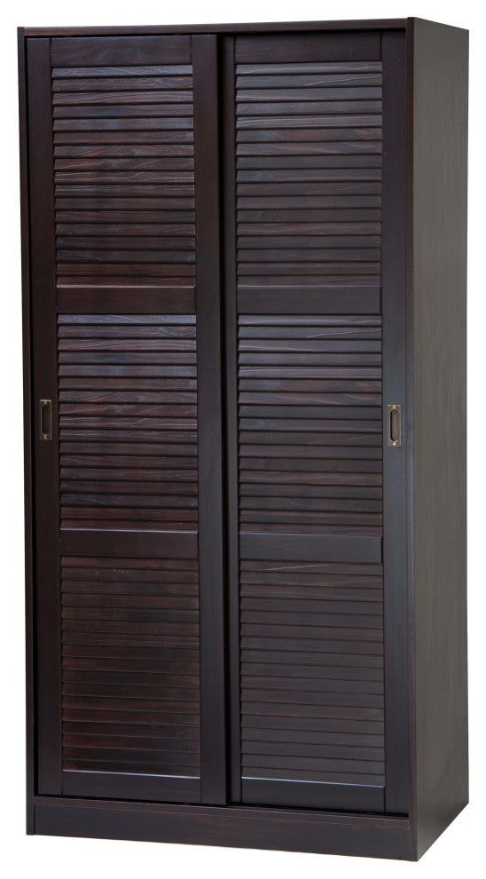 Solid Wood Optional Shelf For 2 or 3 Sliding Door Wardrobes, Java