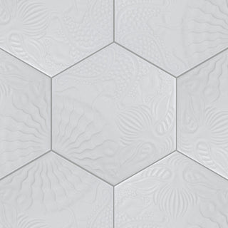 Gaudi Lux Hex White Porcelain Floor and Wall Tile