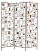 HomeRoots 1" x 63" x 72" Bronze Metal Morton Screen