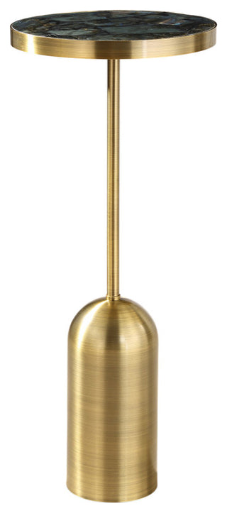 Uttermost Borderline White Drum Table