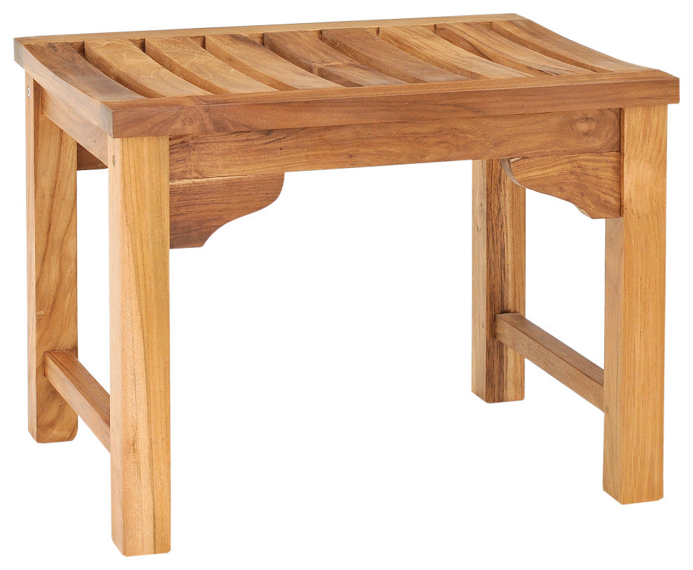 Teak Wood Santa Cruz Shower Stool, 2 Foot