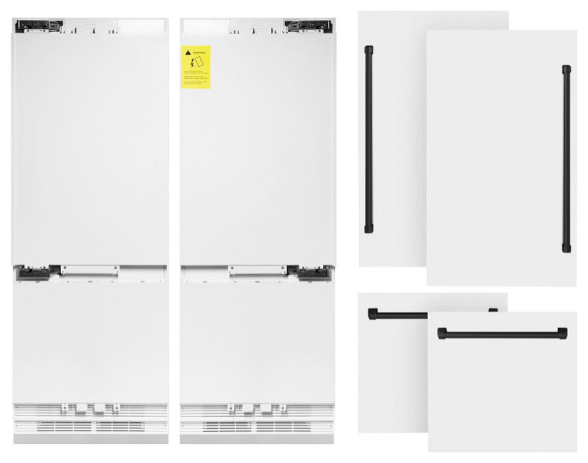 ZLINE Refrigerator With Internal Water, White Matte RBIVZ-WM-60-MB