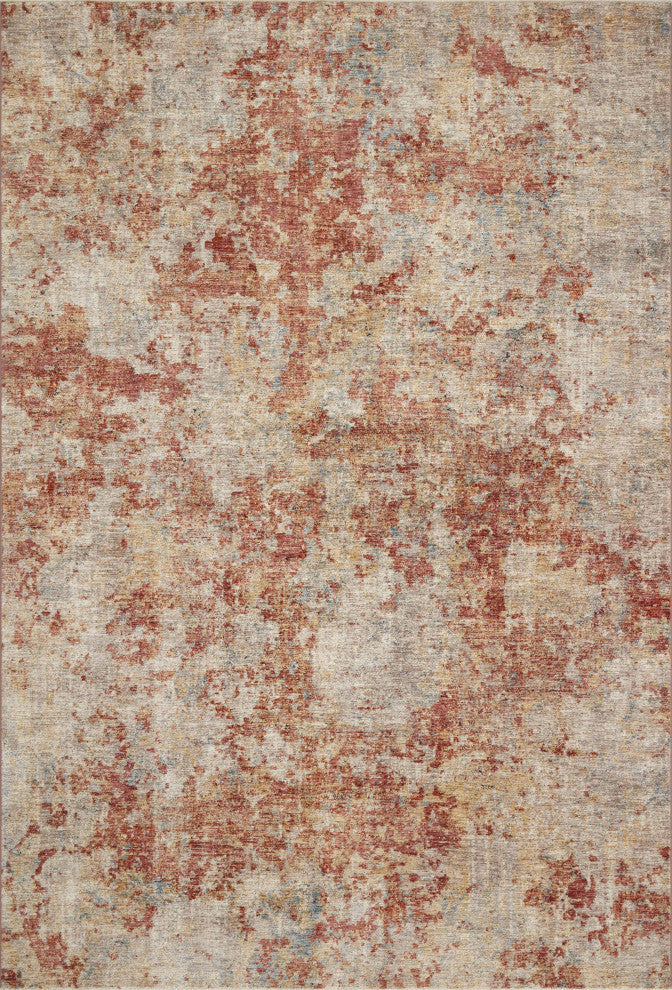Loloi Gaia Taupe / Brick 4'-0" x 5'-7" Area Rug
