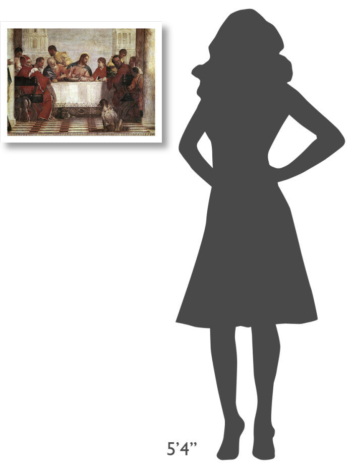 "Dinner In The House of Levi - Detail" Paper Print by Paolo Veronese, 24"x18"